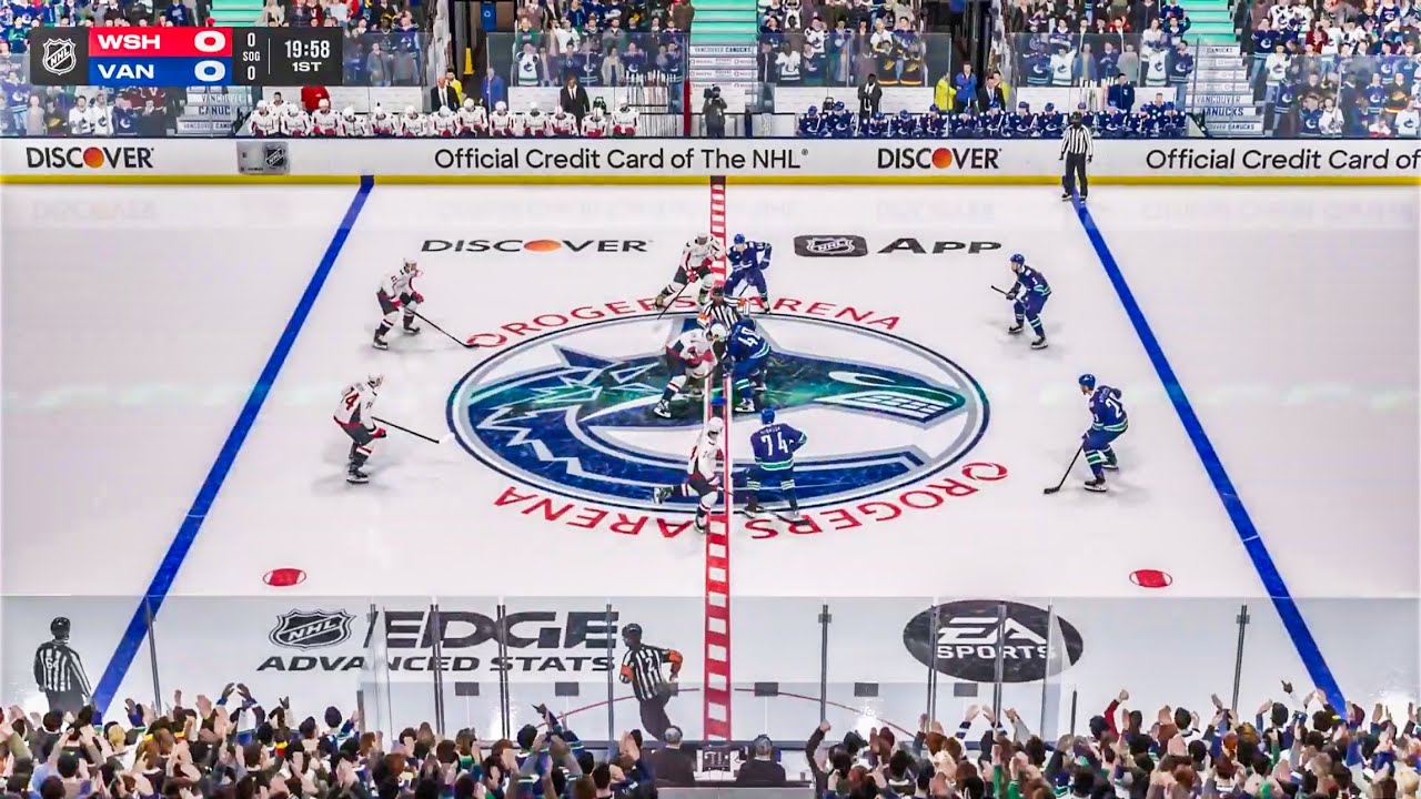 Vancouver Canucks vs Washington Capitals 1/21/2026 NHL 26 Gameplay