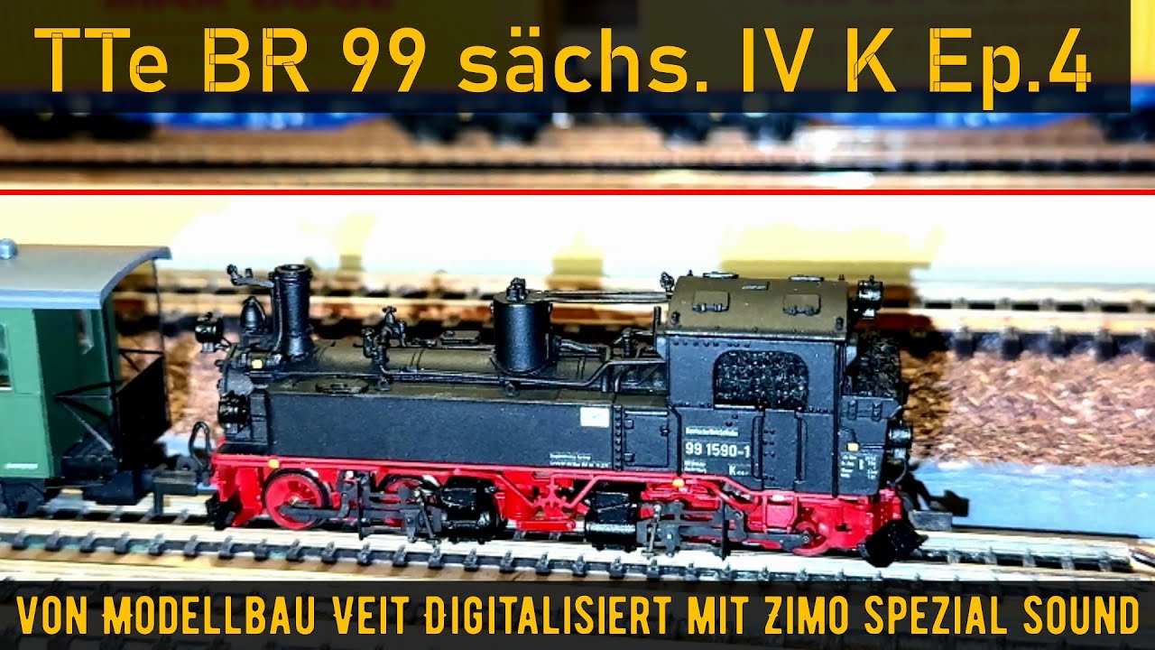 105# TTe sächs. IV K Modellbau Veit mit Licht, Rangierlicht, Zimo Henning Sound by tokaalex, Staco4