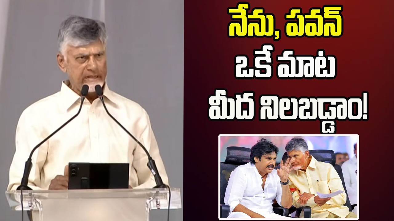 నేను, పవన్ ఒకే మాట మీద నిలబడ్డాం! 😍😍 CM Chandrababu About Pawan Kalyan | Janasena & TDP | B1 Media