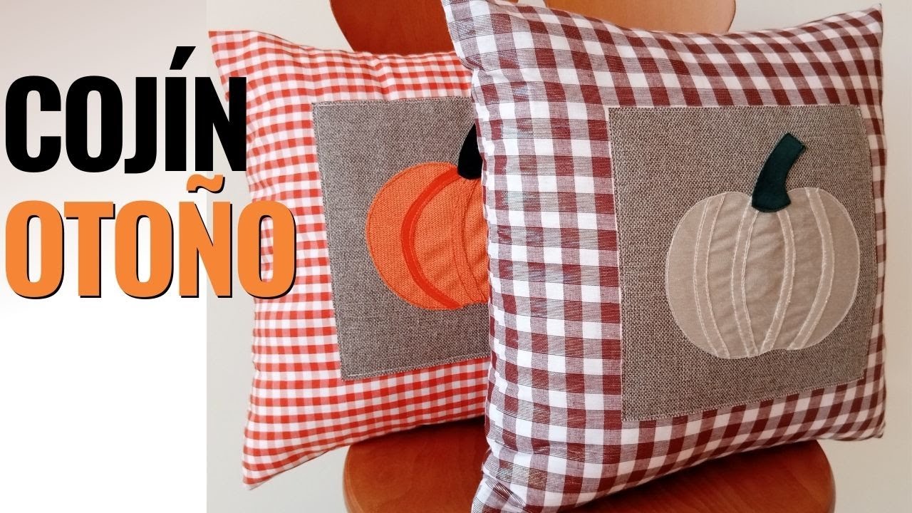 Cómo hacer una funda de cojín para la decoración de otoño🍃🍁