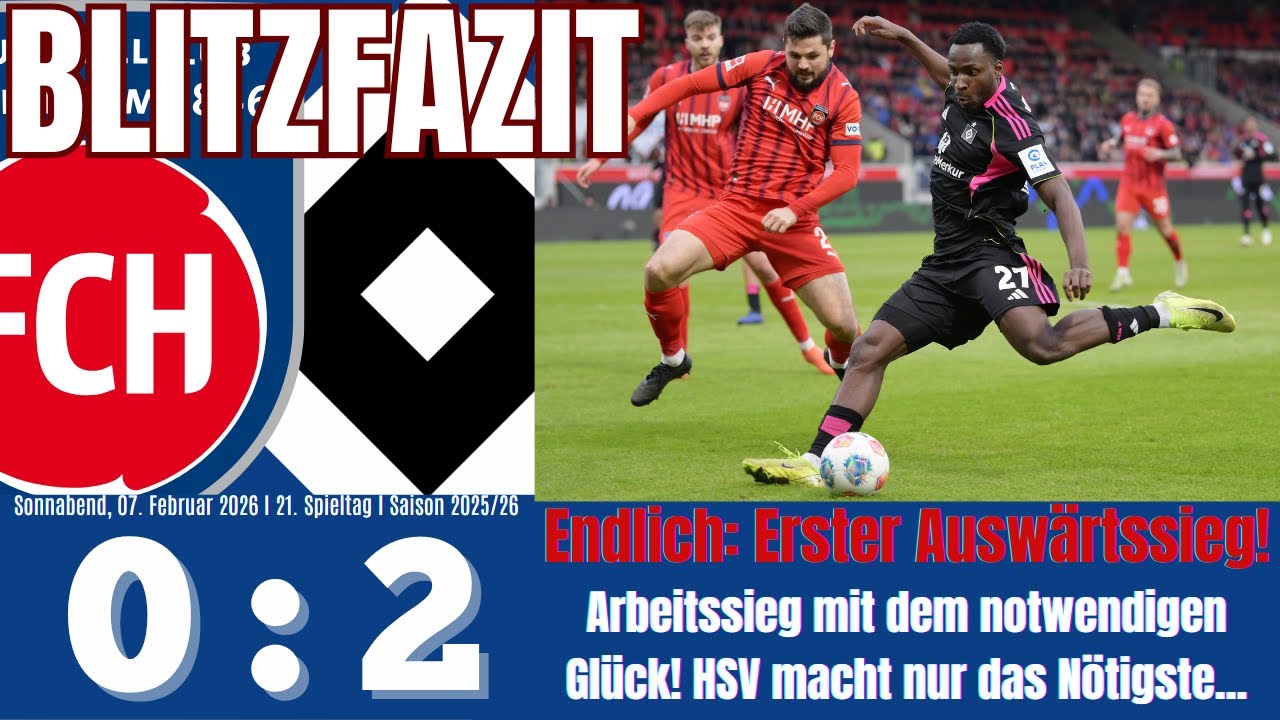 Scholle's Blitzfazit | FC Heidenheim 0:2 HSV | 21. Spieltag | Saison 202452026