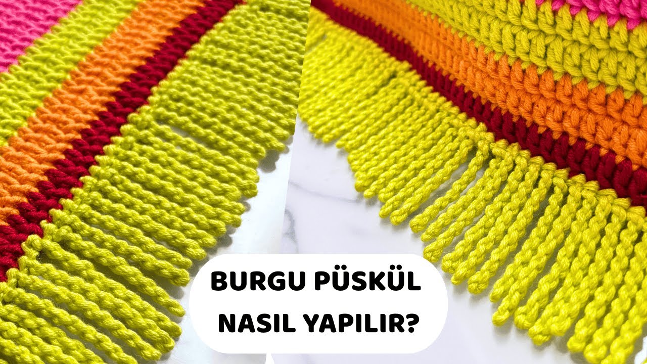 'BU KADAR KOLAY MIYDI?' DİYECEKSİNİZ. BURGU PÜSKÜL (SAÇAK) YAPIMI - Twist Fringe