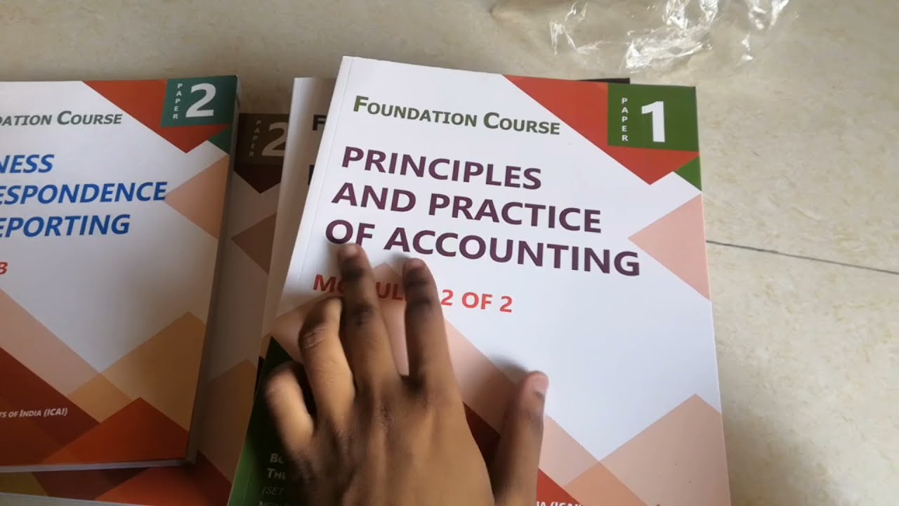 CA FOUNDATION study material unboxing || Material from ICAI || CA journey