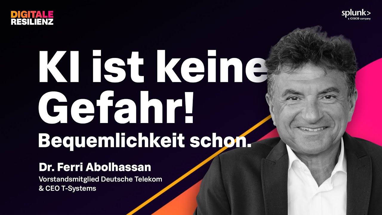 KI ist keine Gefahr. Bequemlichkeit schon. &ndash; Mit Dr. Ferri Abolhassan, CEO T-Systems