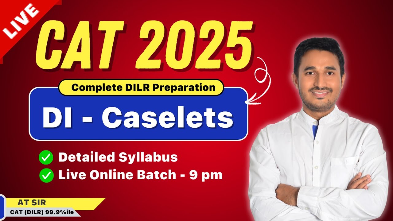 LIVE CAT 2025 | DI - Caselets | DILR by Tarkashastra