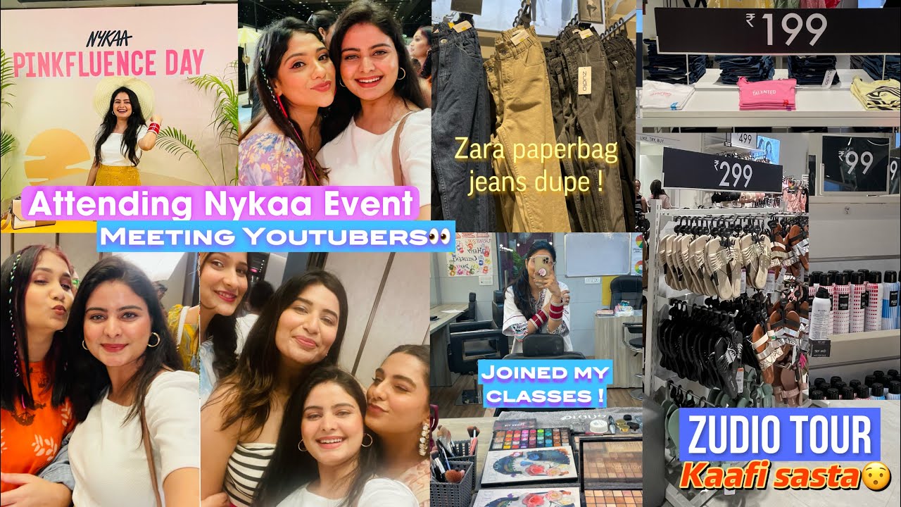 Attending Nykaa Event, meeting Youtubers , ZUDIO Tour | Hectic Week in my Life | Kashika