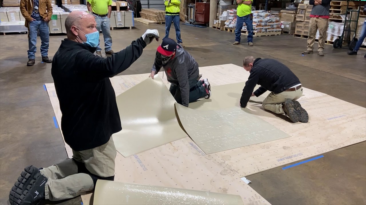 NORA Rubber Tile Demonstration