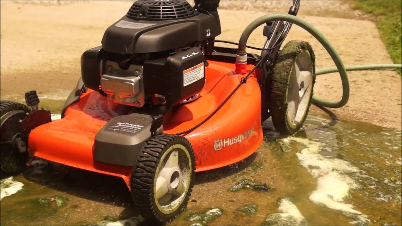 Husqvarna mower deck cleaning