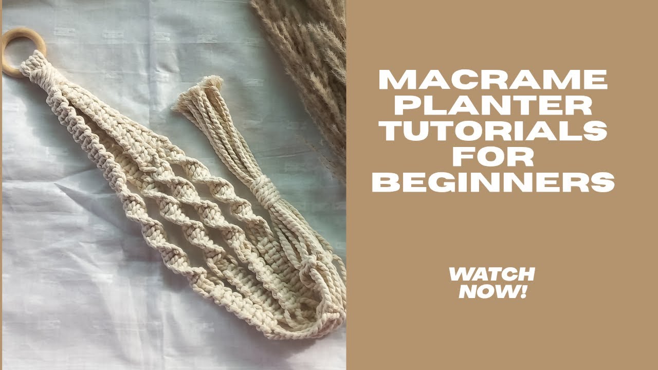DIY Macrame Plant Hanger | Easy Tutorial for Beginners | Boho Home Decor