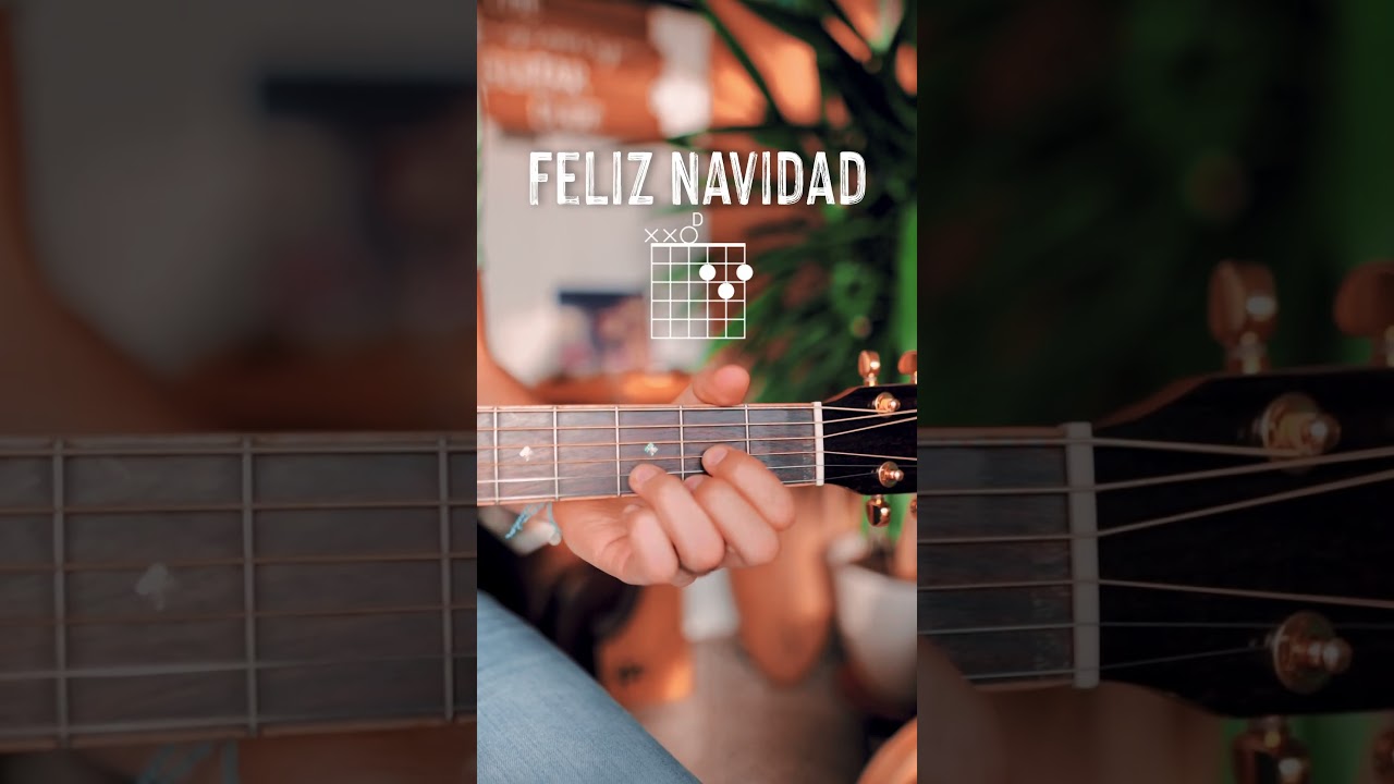 Feliz Navidad Guitar Tutorial // Christmas Song Guitar Lesson