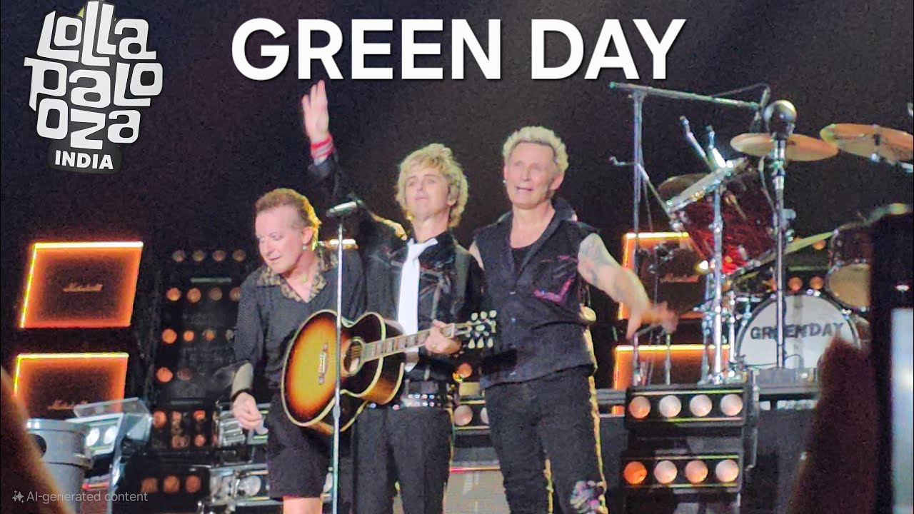 Green Day Saviour Tour Live at Lollapalooza 2025 Mumbai March 9th, 2025 [4k recorded in 60fps]