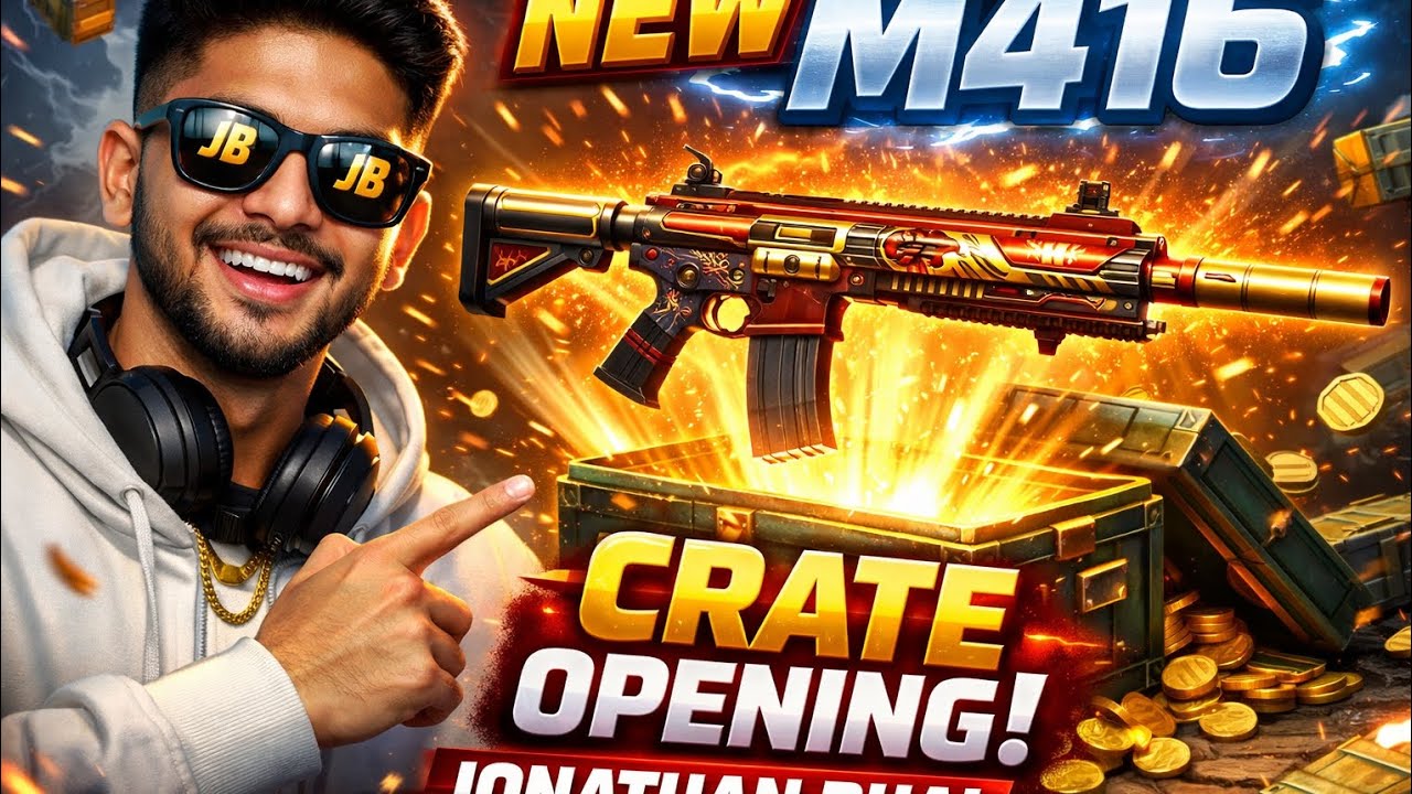 Aaj khola Fire M416 crate… aur jo hua wo unbelievable tha 😍🔥“1 Spin = Fire M416 😳🔥 | Luck OP Ho Gaya