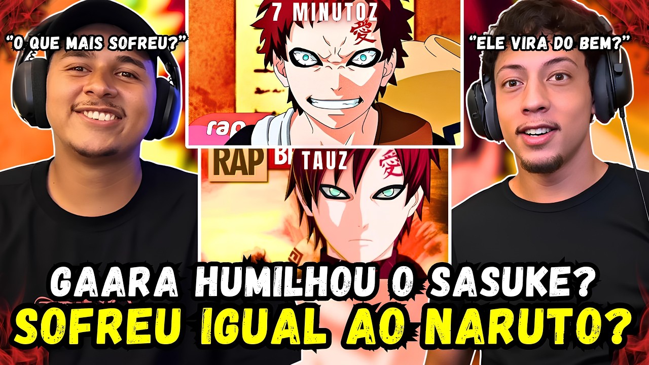 (2 EM 1) REACT Rap do Gaara (Naruto) - CAIXÃO DE AREIA | NERD HITS, Rap do Gaara | Tauz RapTributo