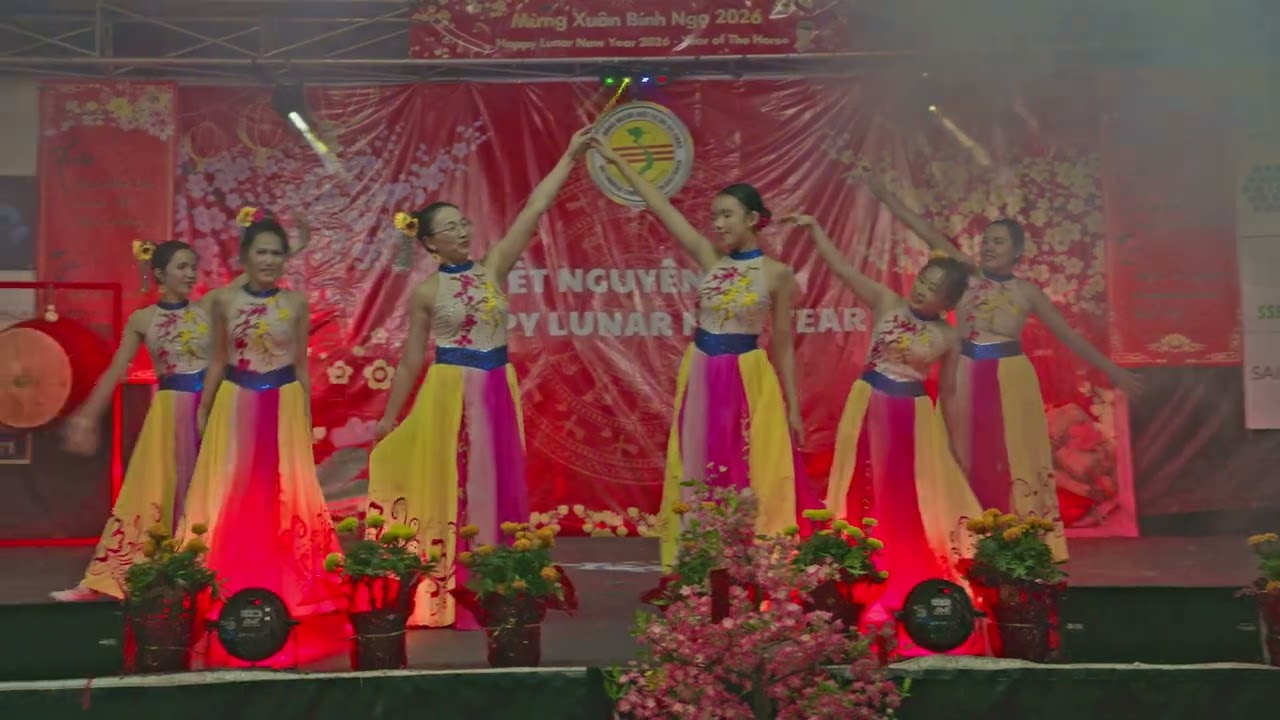Dáng em lụa là - nhóm The Sunflowers biểu diễn tại hội chợ Tết Bính Ngọ 2026
