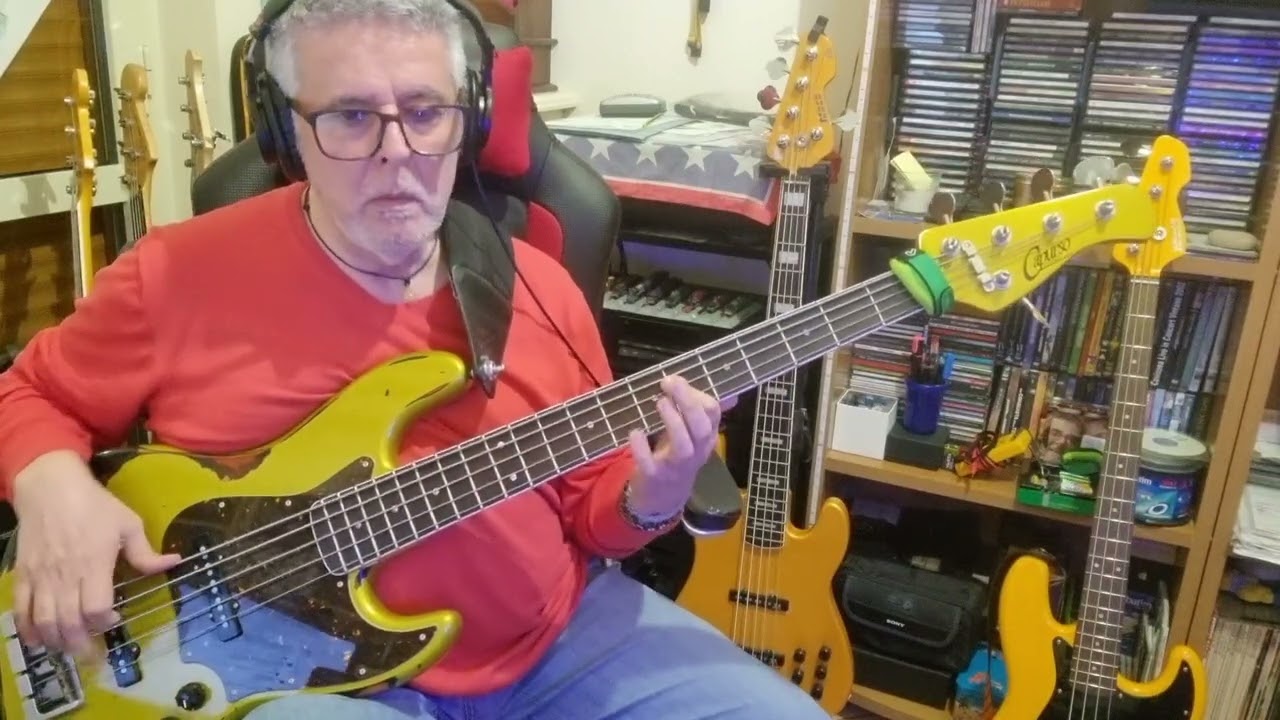 Angeli noi by Mietta (personal bass cover) by Rino Conteduca with Capurso spiral vintage relic 5