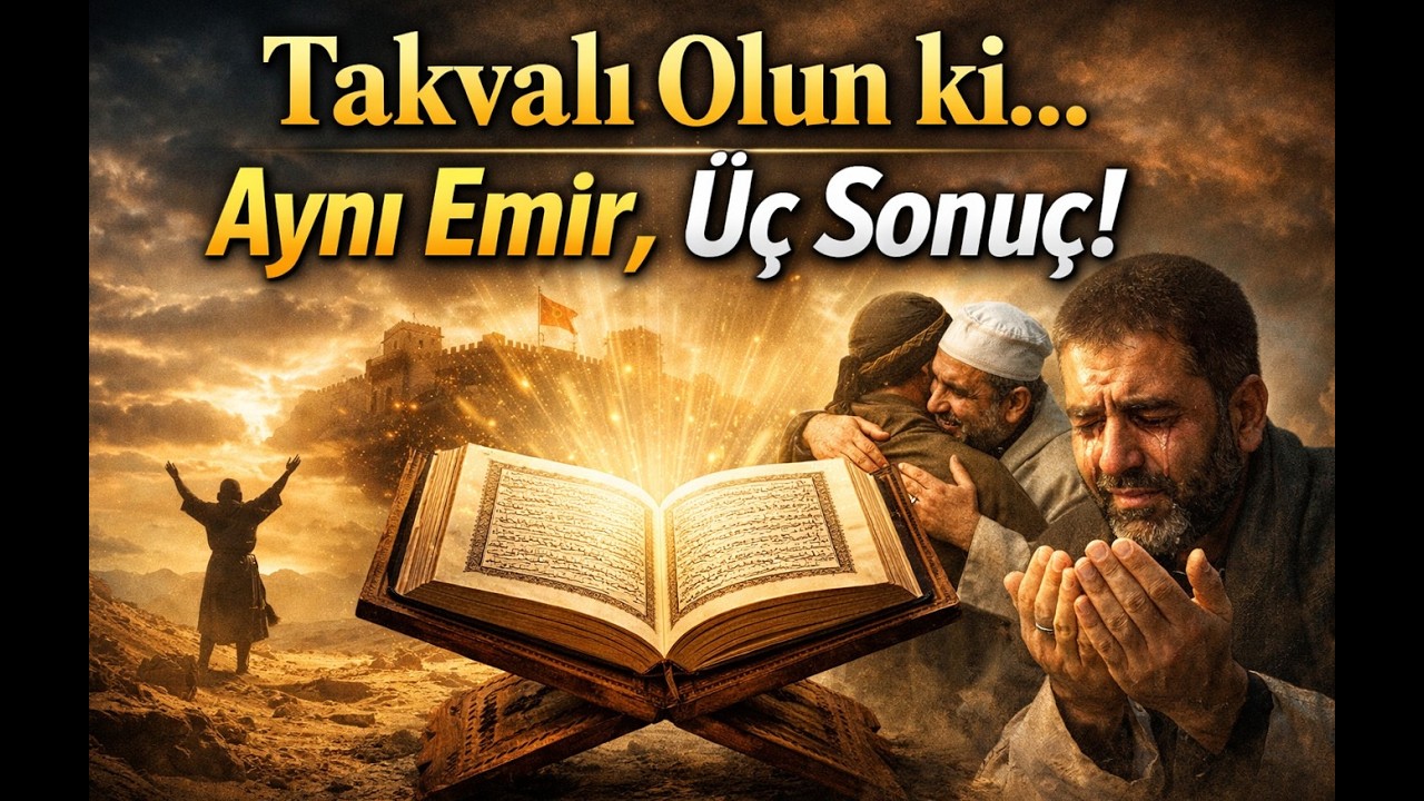Takvalı Olun ki... Aynı Emir, Üç Sonuç! / Kur'an'da Kelime Seçimi #1