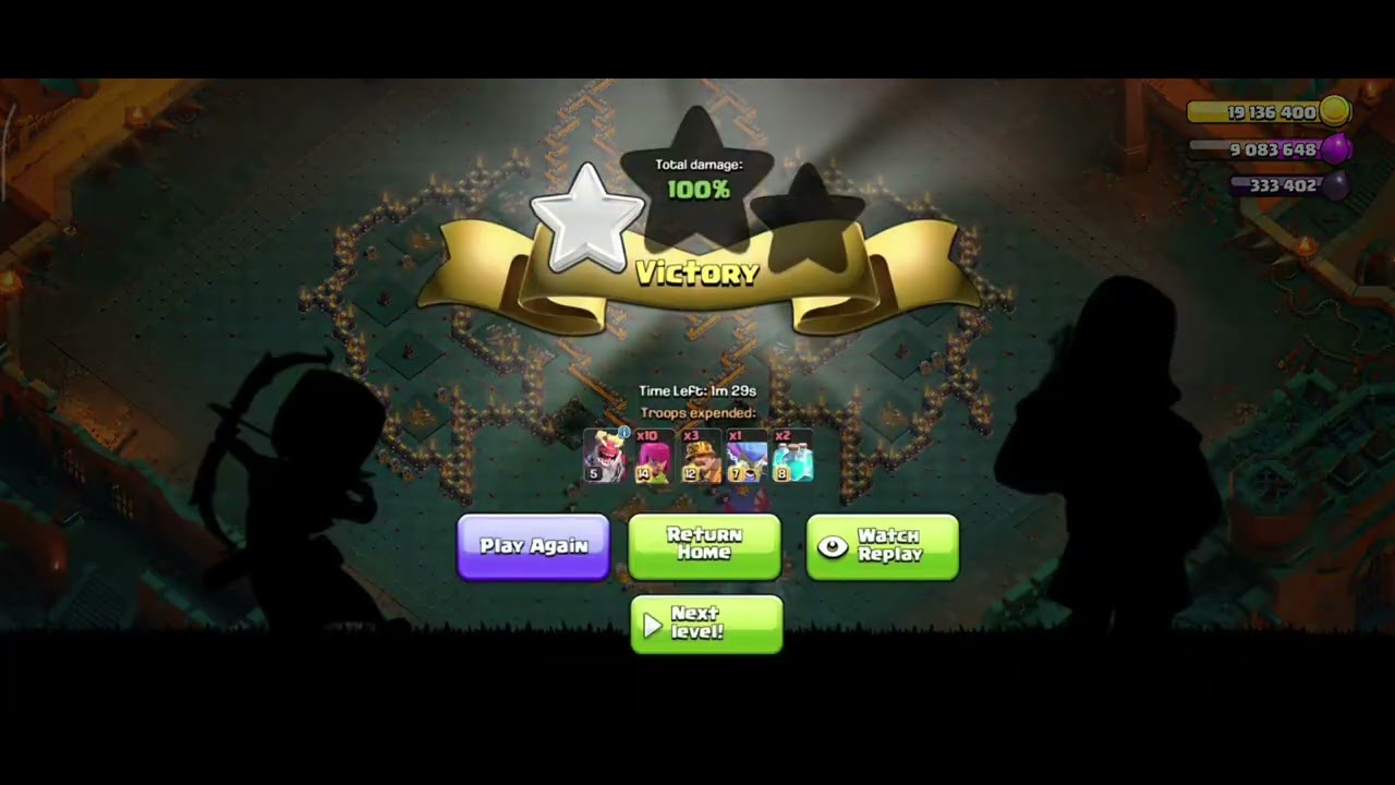How to 3 Star Levels 1 to 4 of the Hero Campaign: Dragon Escape Challenges in Clash of Clans.