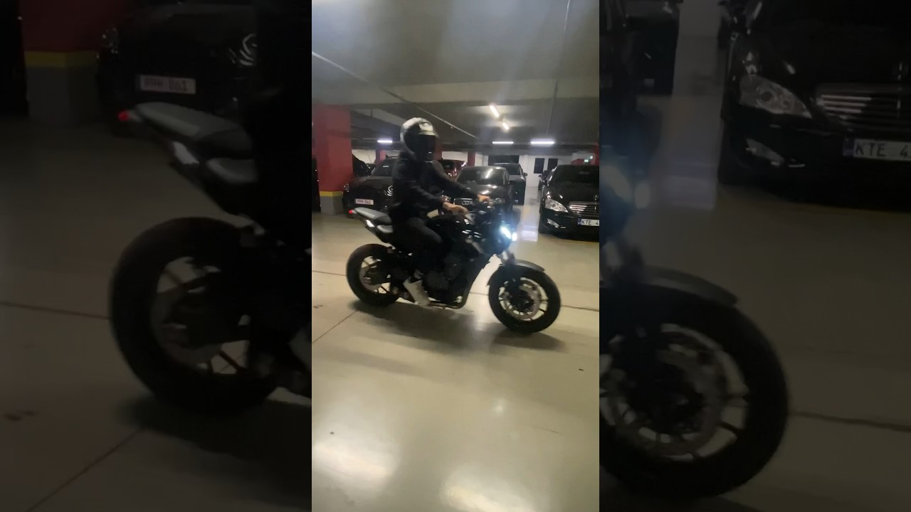 YAMAHA MT07 Sound Brutal Black Widow💥💨 #mt07 #yamaha #motorcycle #shorts