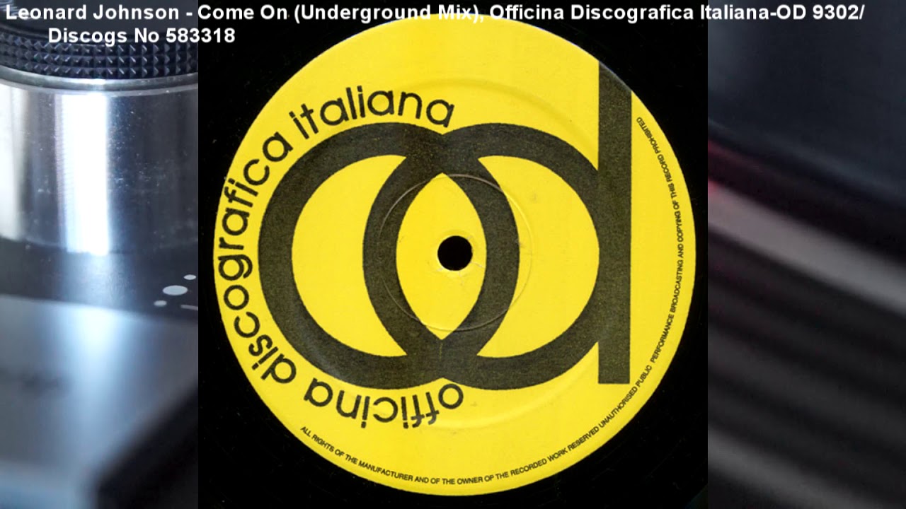 Leonard Johnson - Come On (Underground Mix)  (1994)