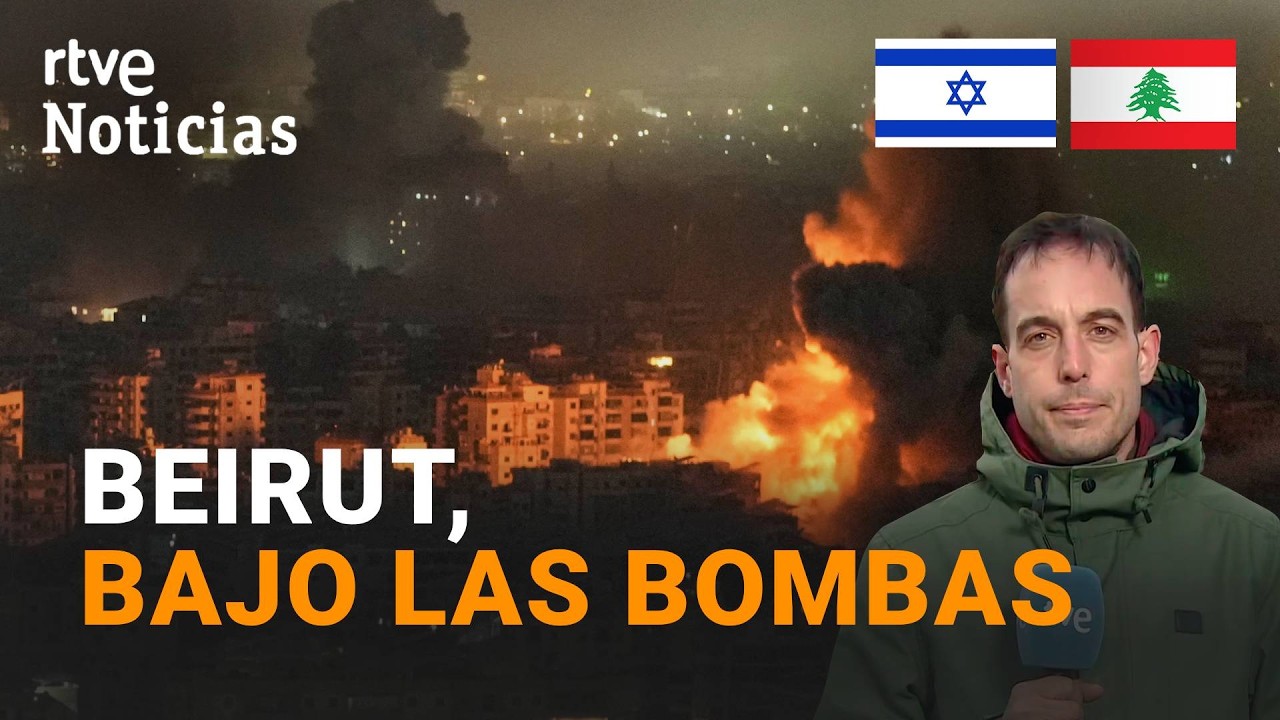 GUERRA ORIENTE MEDIO | BOMBAS isrealíes sobre BEIRUT en un ATAQUE a GRAN ESCALA sobre el LÍBANO