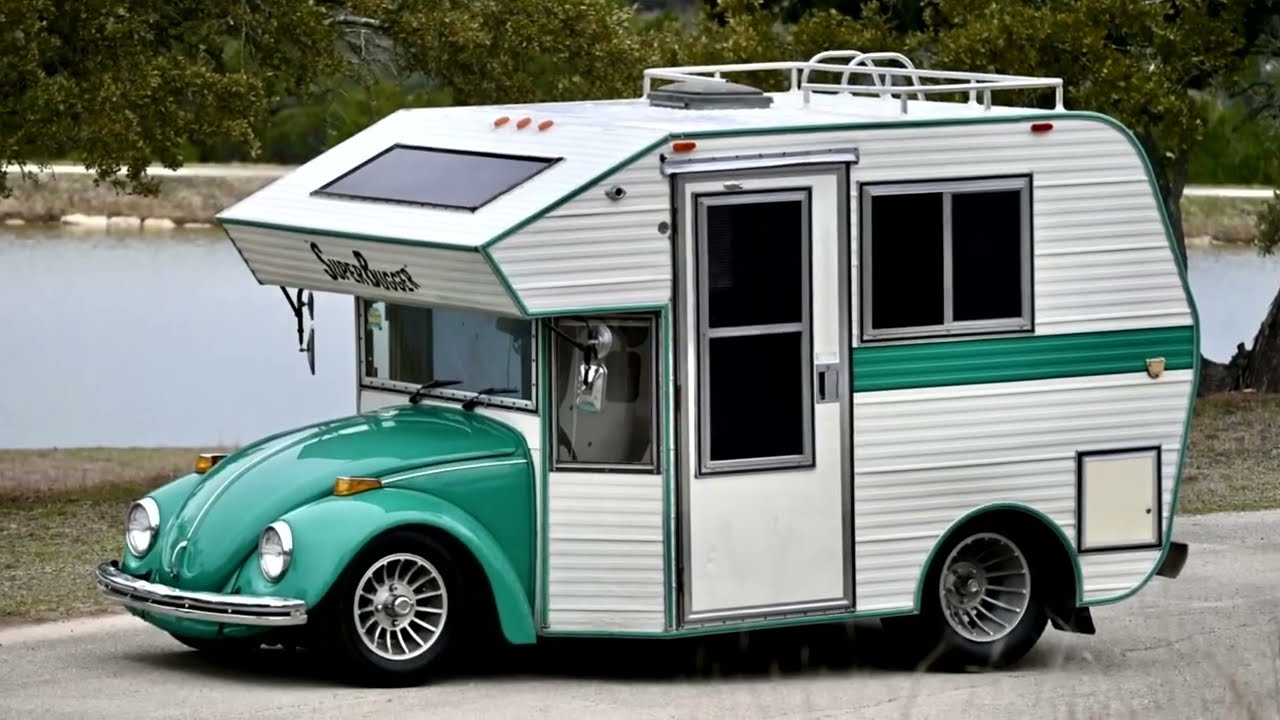 Volkswagen Beetle Super Bugger Camper 1977 года выпуска 🤯 Маленький VW, переделанный в дом на кол...