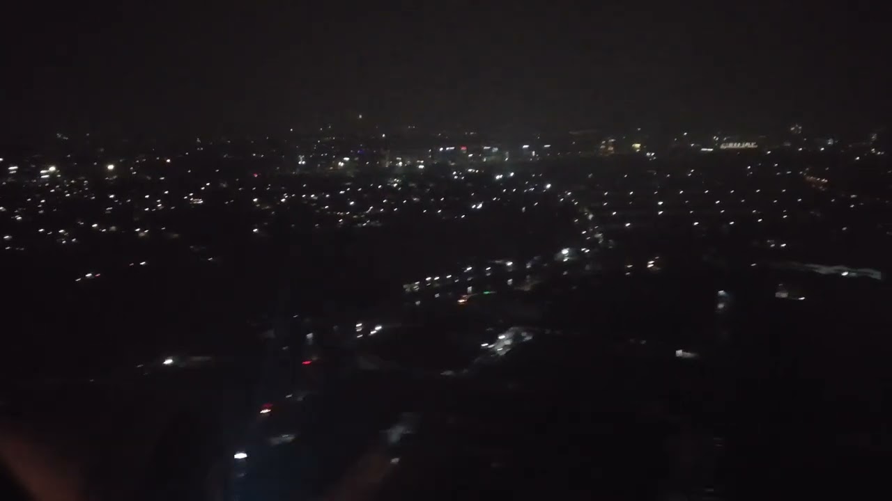 Temaram malam Jakarta dari Puncak Udara Soeta