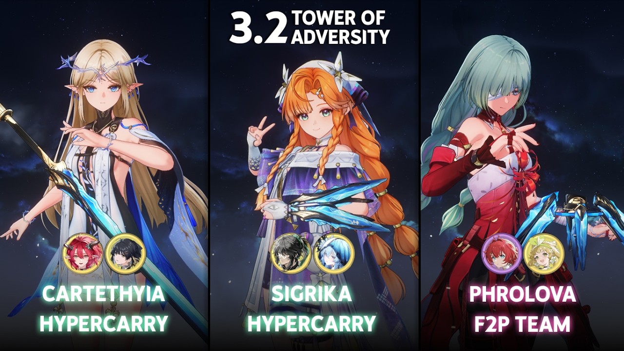 NEW ToA 3.2 | S0 Cartethyia / S0 Sigrika Hypercarry / S0 Phrolova F2P Team | Wuthering Waves