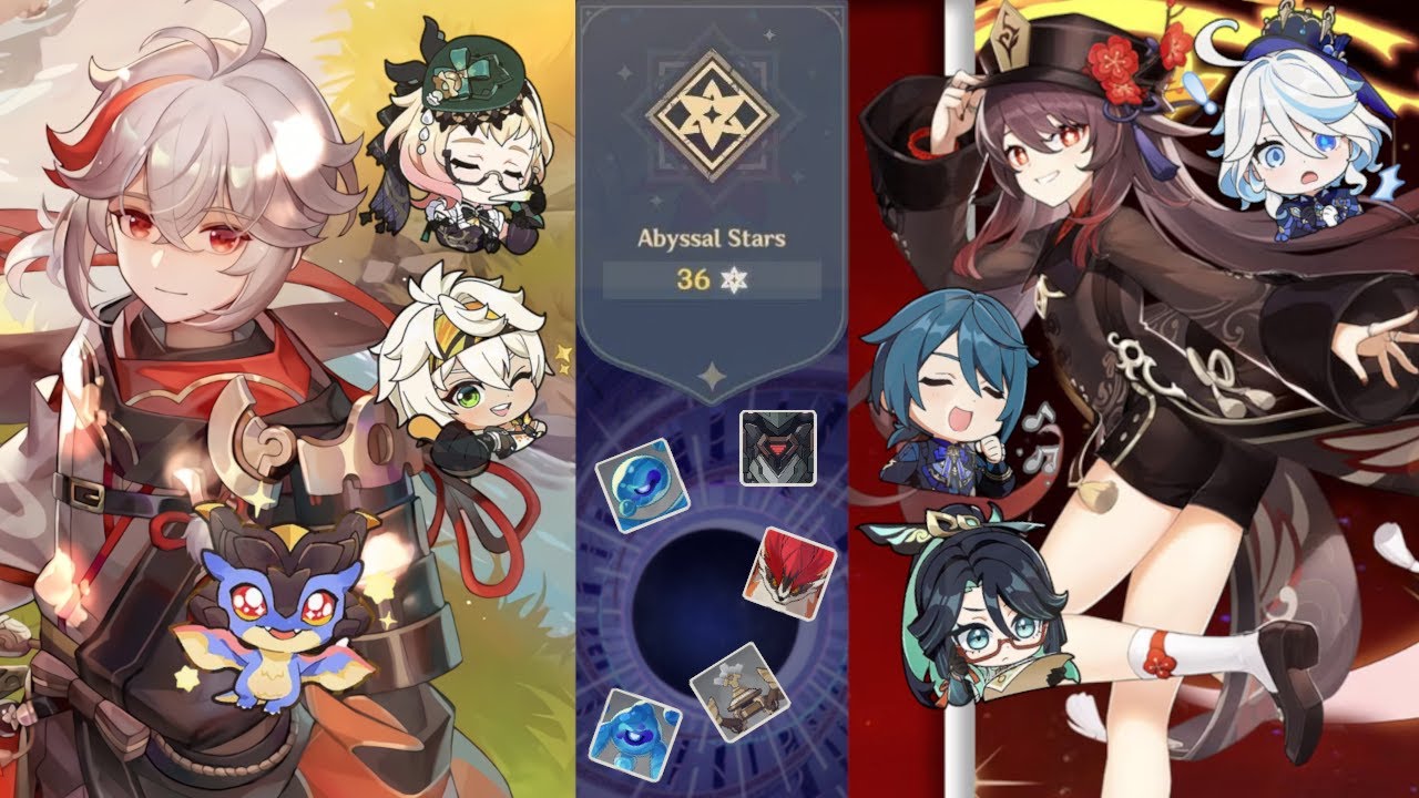 Luna III Spiral Abyss! DPS Kazuha & Plunge Hutao!