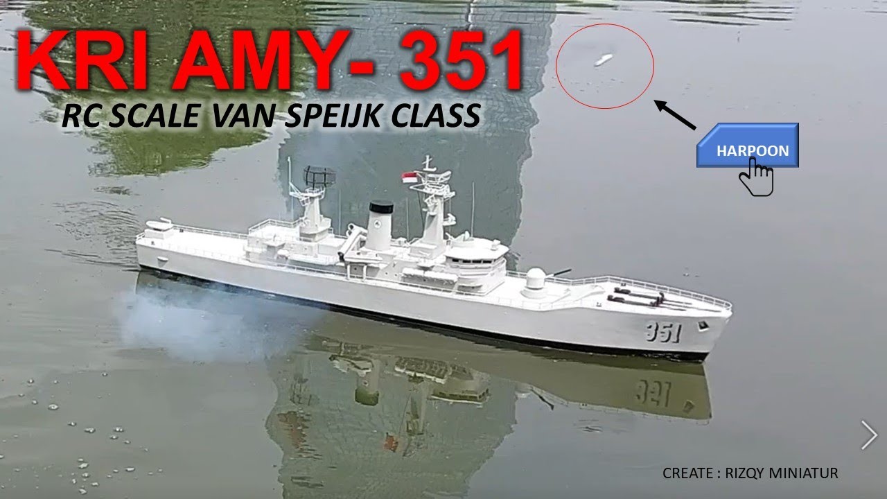 INDONESIAN NAVY WARSHIP - RC KRI AHMAD YANI 351 -VAN SPEIJCK CLASS  - PENEMBAKAN HARPOON DAN YAKHONT