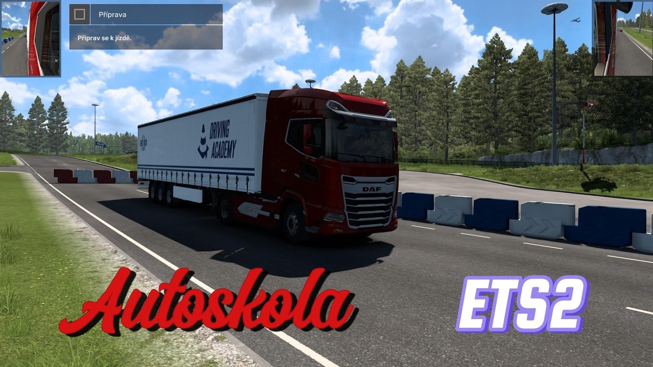 Euro Truck Simulator 2 | Šel jsem do autoškoly - udělám to ?  | let's play  #2
