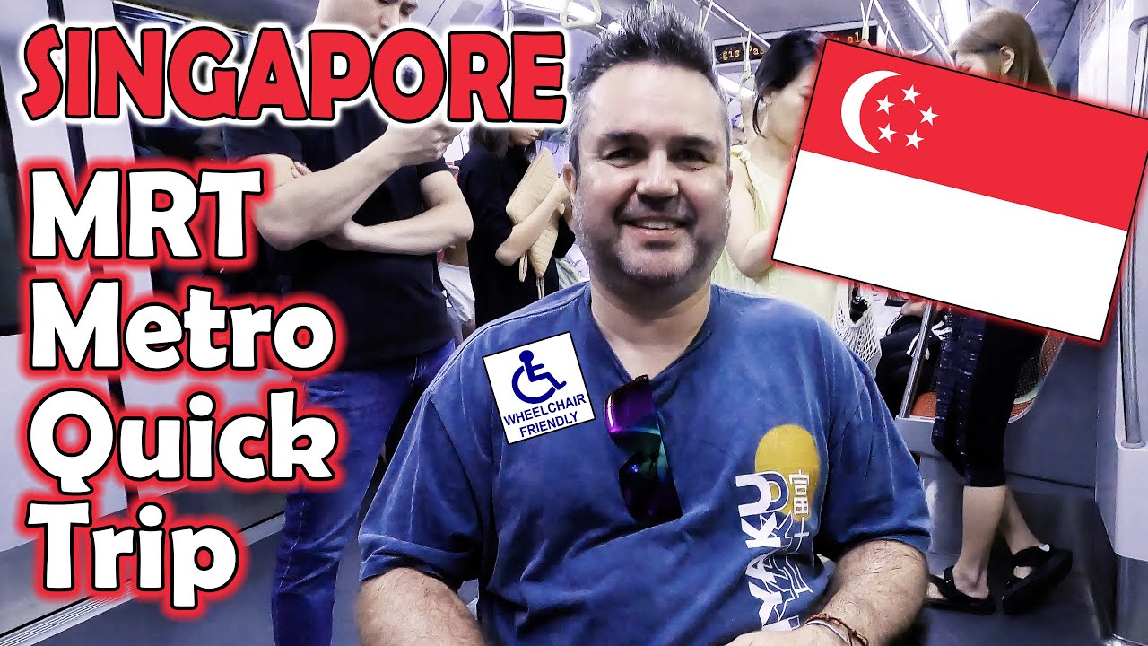 Singapore MRT Metro in my Powered Wheelchair 2024 - Absolutely AMAZING! 100% Wheelchair Accessible ♿
