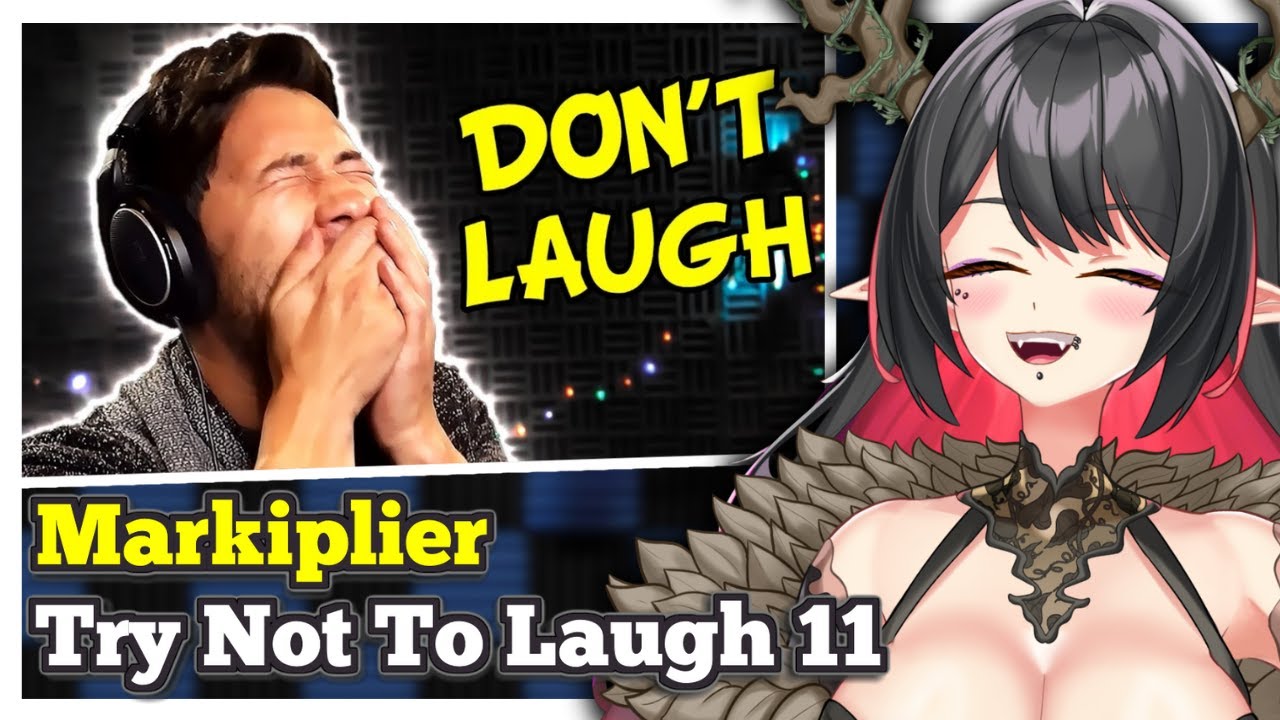 Элара реагирует на челлендж Markiplier «Попробуй не засмеяться» 11