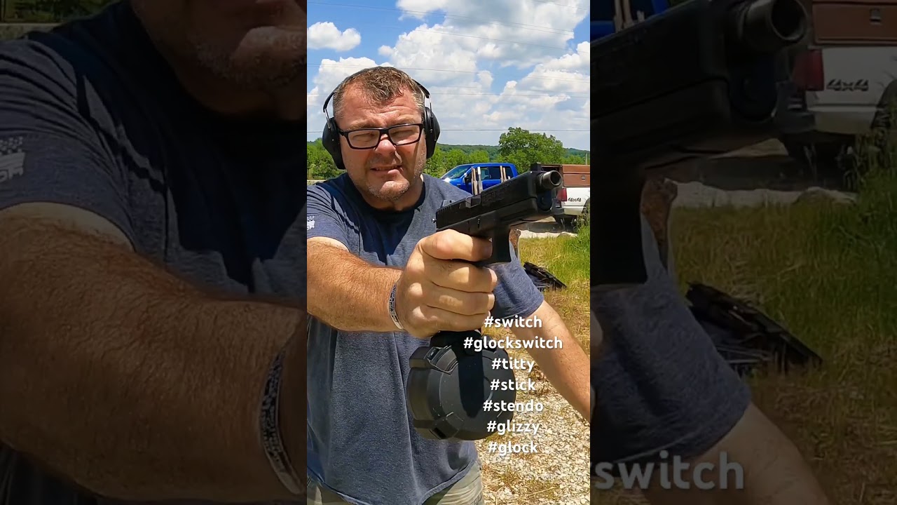 Glock Switch with Drum #glock #switch #glockswitch #fullauto #machinegun #autosear #glizzy #stendo