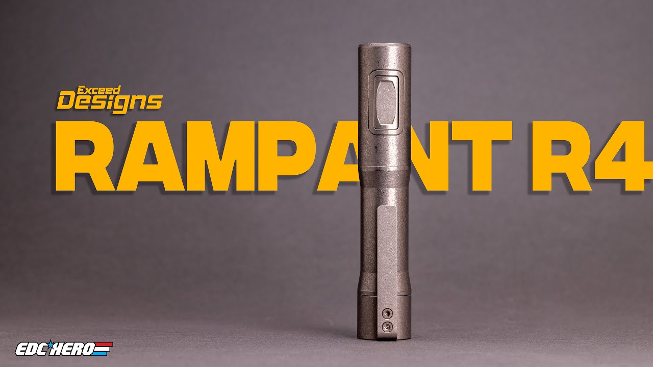 Exceed Designs Rampant R4 titanium Flashlight