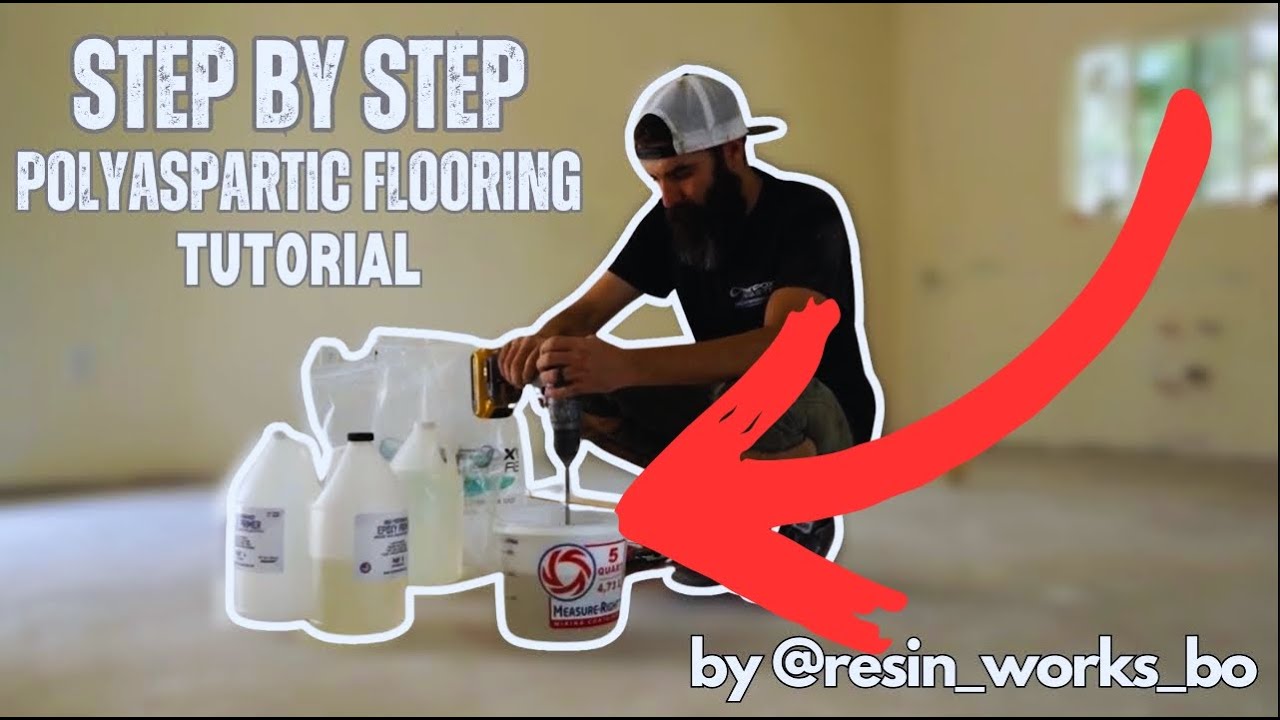Simple Step by Step Polyaspartic Floor Coating - House or Garage Flooring