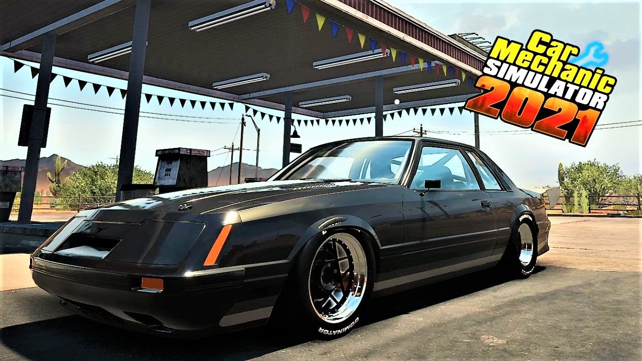 3000 л.с.!!! Fox Body Mustang! Мой НОВЫЙ любимый мод в Car Mechanic Sim! Побил свой рекорд на чет...