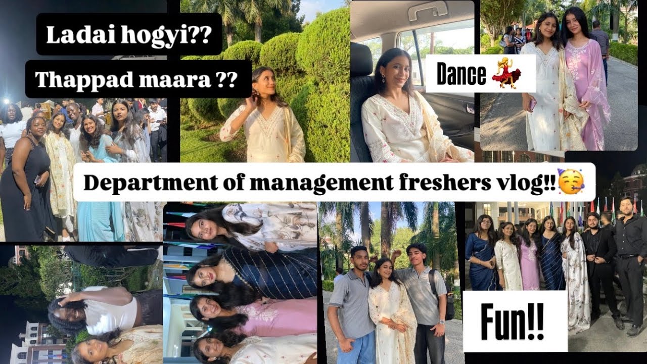 Graphic era freshers mein hui ladai 😱🤬 | department of management freshers full vlog |