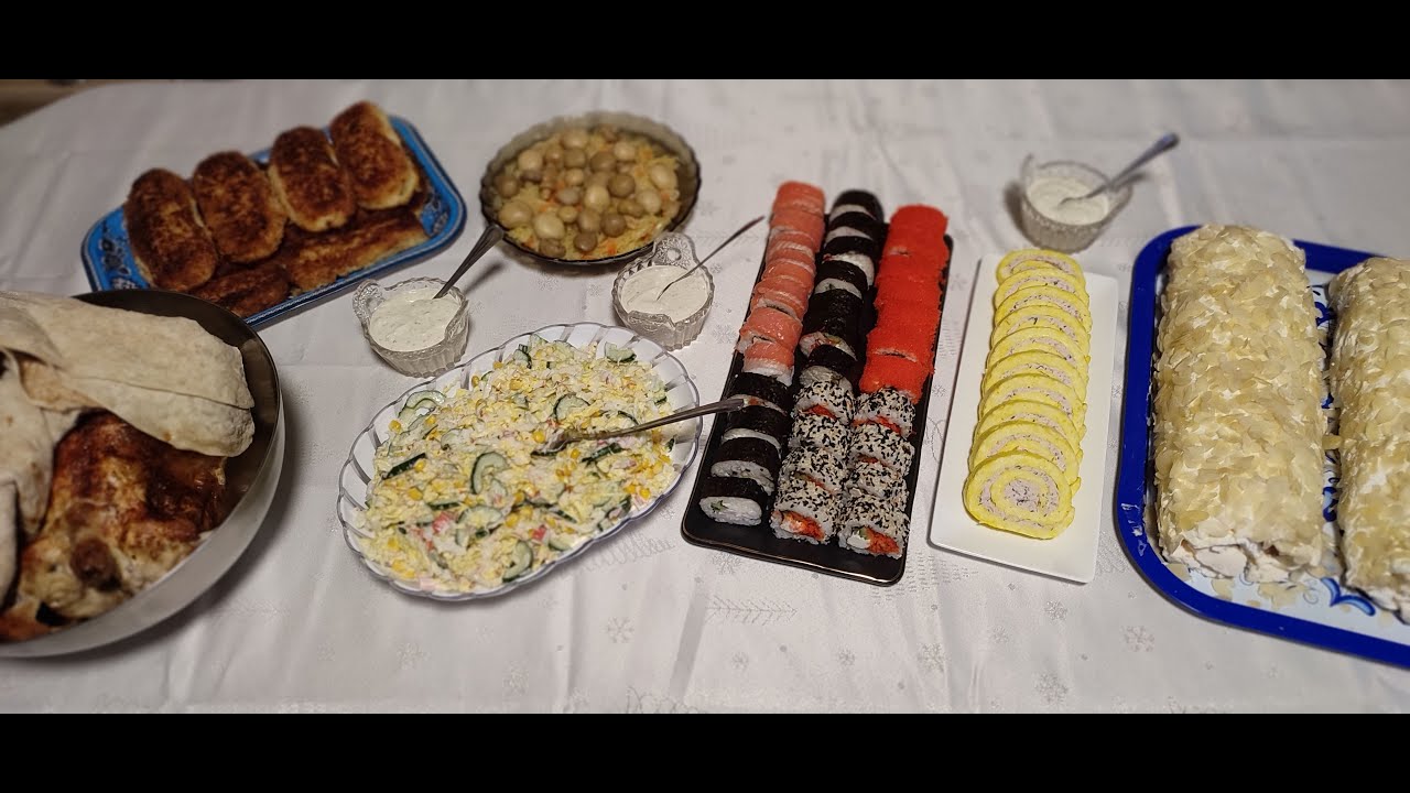 Праздничное меню на День рождения сына / Festive menu for my son's birthday