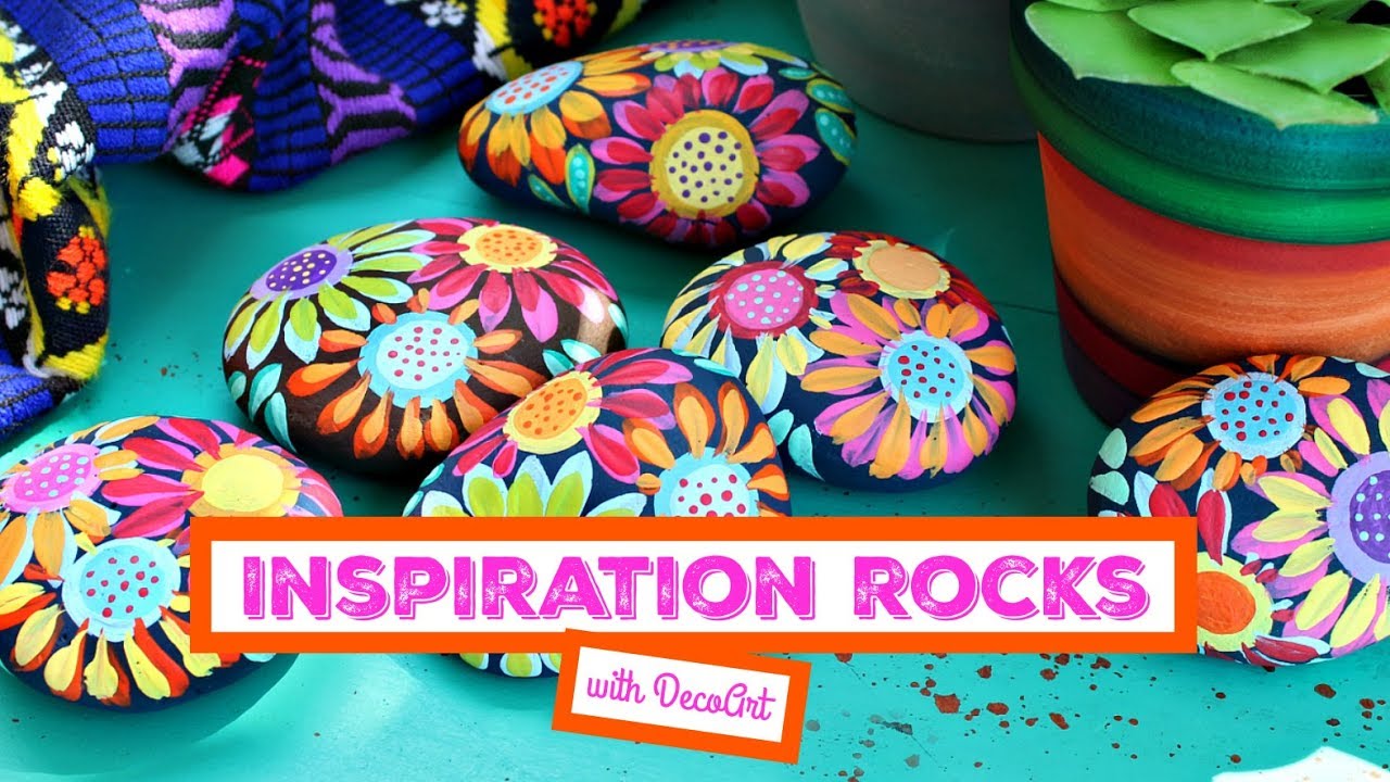 HOW TO: Floral Inspiration Rocks | DecoArt®
