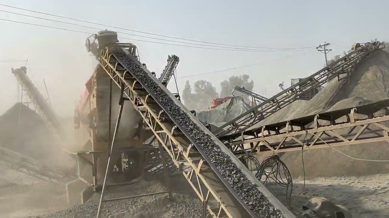 Massive Stone Crusher Crushing Large Rocks | Heavy Machinery in Action