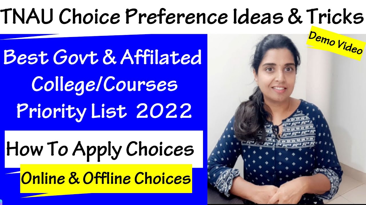 TNAU Counselling|TNAUChoicePreference|TopTnauGovt&AffilatedColleges| Tnauonline&offlinecounselling