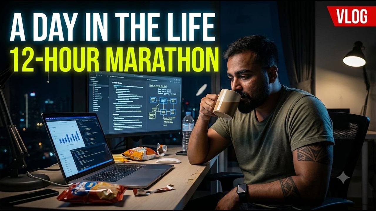 Behind the SCENES of 12 hour MARATHON #vlog