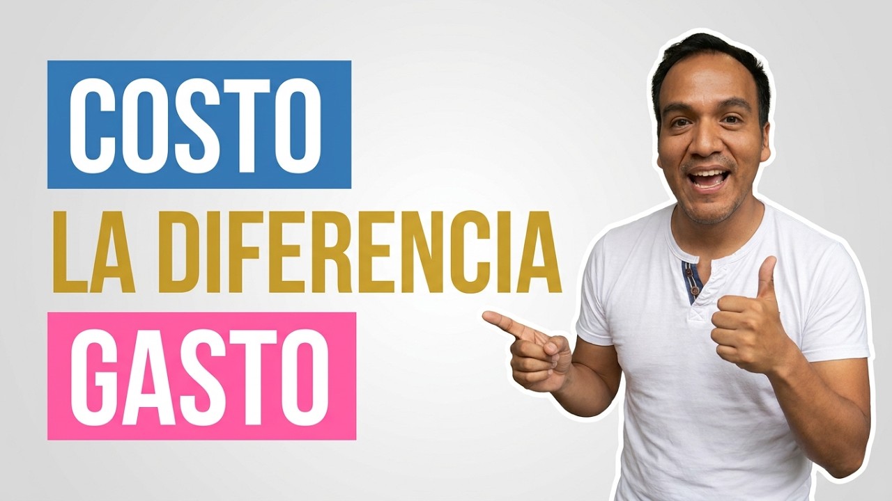 🤼‍♀️ ¿Cuál es la diferencia entre un costo y un gasto? | ESCUELA DE COSTOS by Juano Ramos