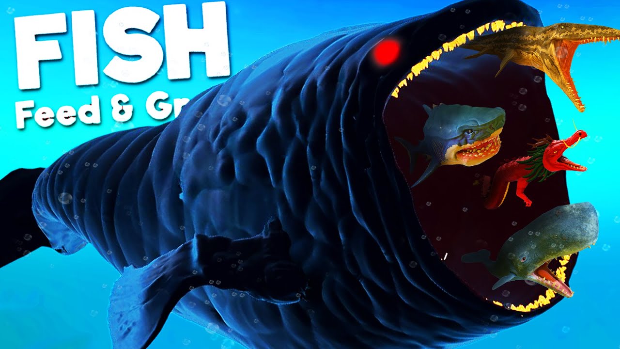 NEW DARK BLOOP vs PREHISTORIC PROGNATHADON | Feed & Grow Fish