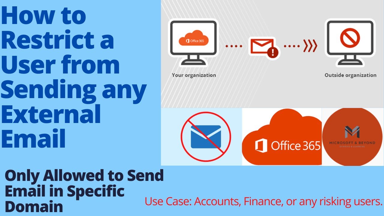 How to Restrict a O365 User from Sending External Email & Allowed only Specific Domain using rules