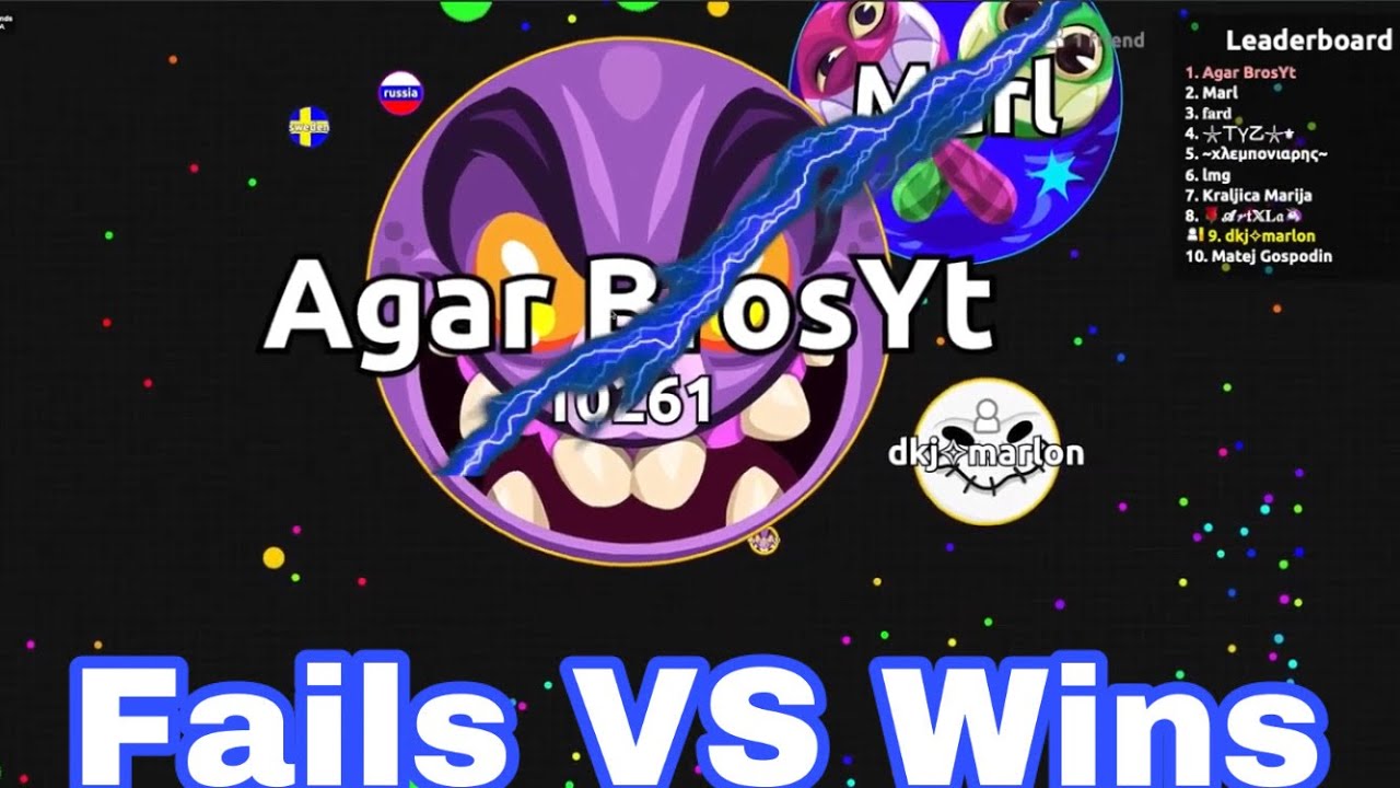Fails VS Wins Agar.io