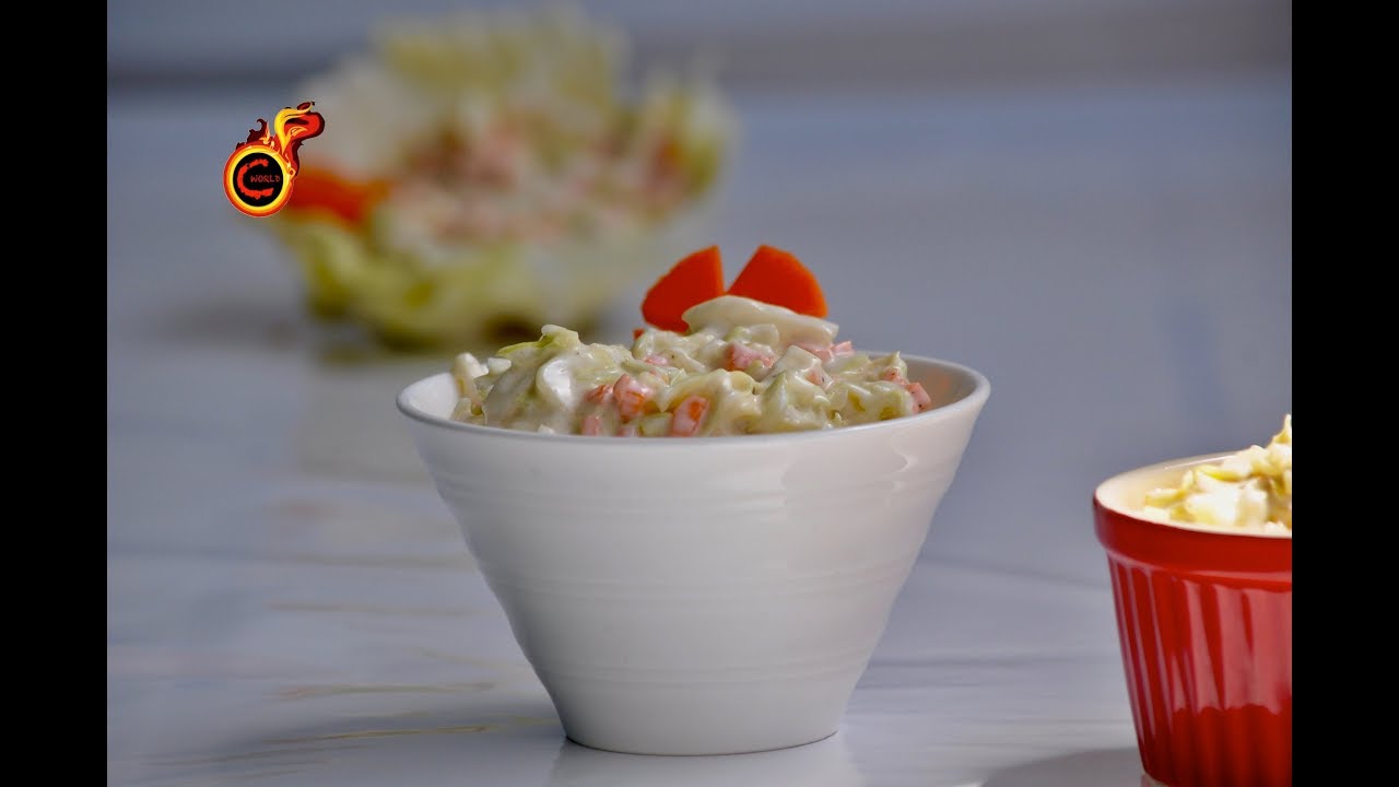 Easy Tasty Homemade Coleslaw ||ഈസി ആയി കോൾസ്‌ലോ വീട്ടിൽ എങ്ങിനെ തയ്യാറാക്കാം ?||Ep:414