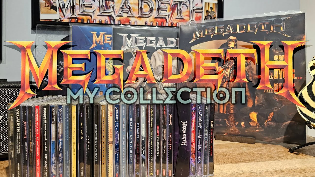 Моя коллекция MEGADETH! У меня тут есть несколько дисков, которые трудно найти!