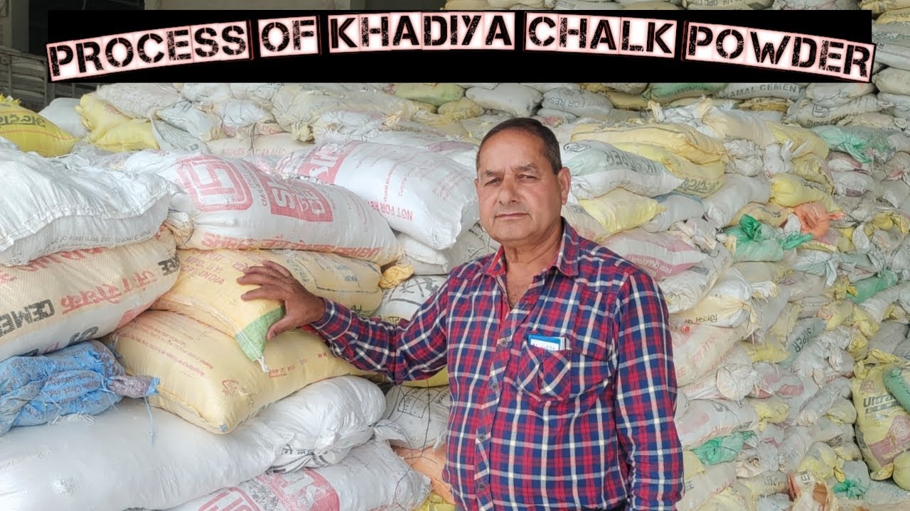 Process of Khadiya powder in a factory...