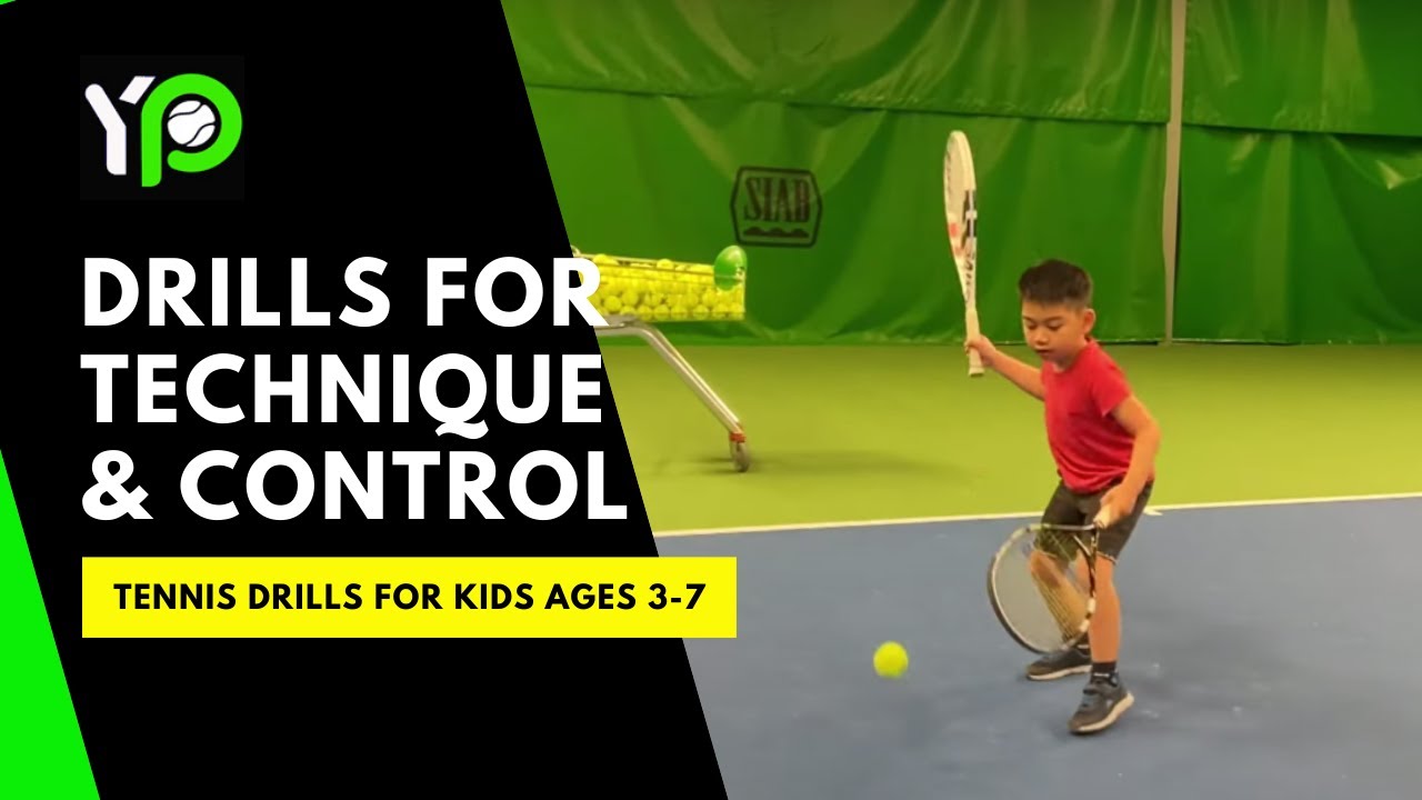 Tennis Drills + Technique + Control | Tennis Lesson for Kids Ages 5-10 y/o with Coach Aik
